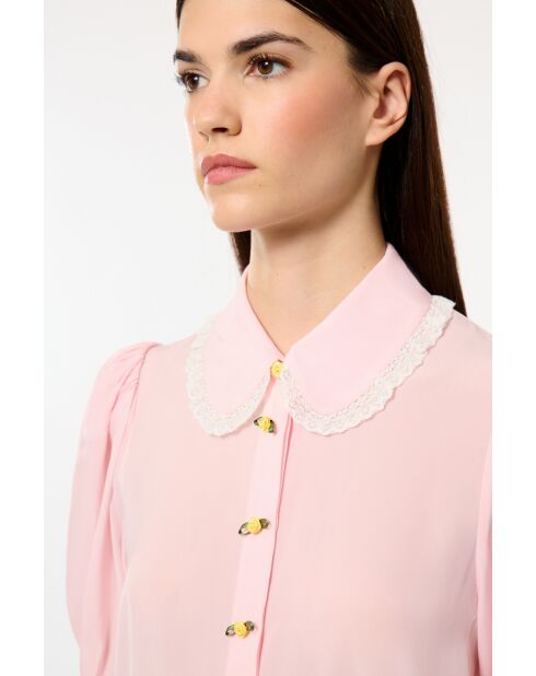 Camicia rosa setosa rosa