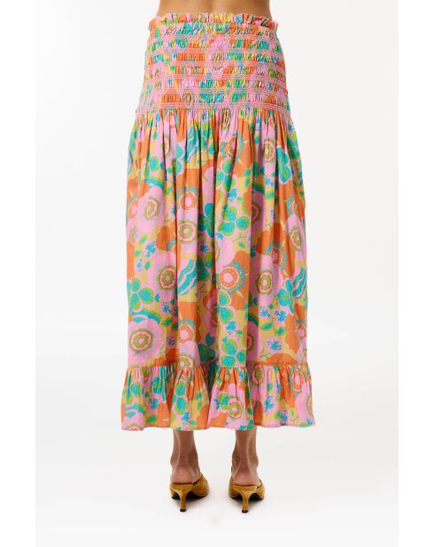 Gonna a fiori in cotone Bubble