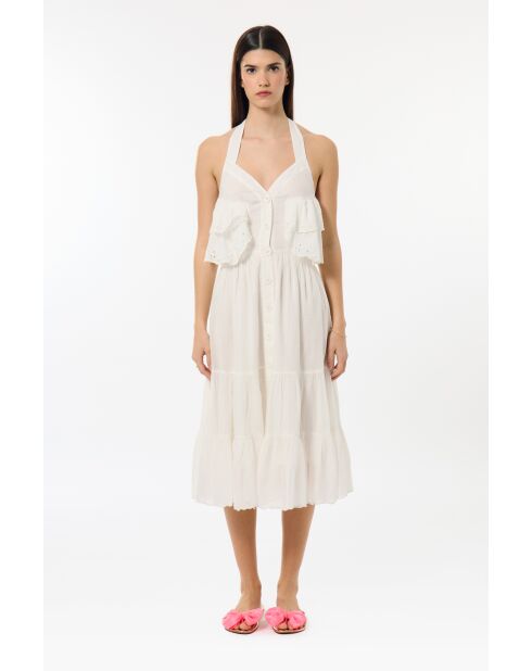 Weißes GB-Stickkleid