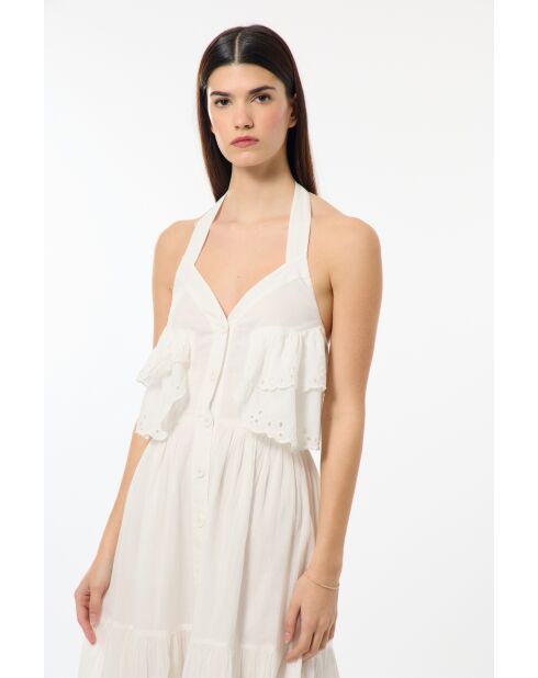 Weißes GB-Stickkleid