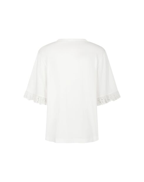 T-shirt broderie GB blanc