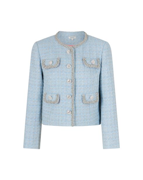 Schicke blaue Tweedjacke