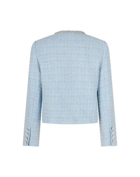 Schicke blaue Tweedjacke