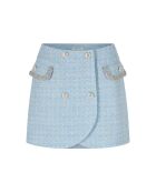 Schicker blauer Tweedrock