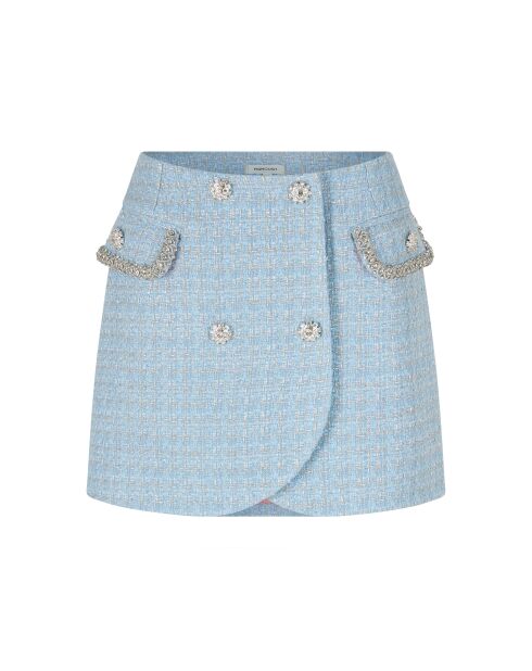 Schicker blauer Tweedrock