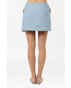 Schicker blauer Tweedrock