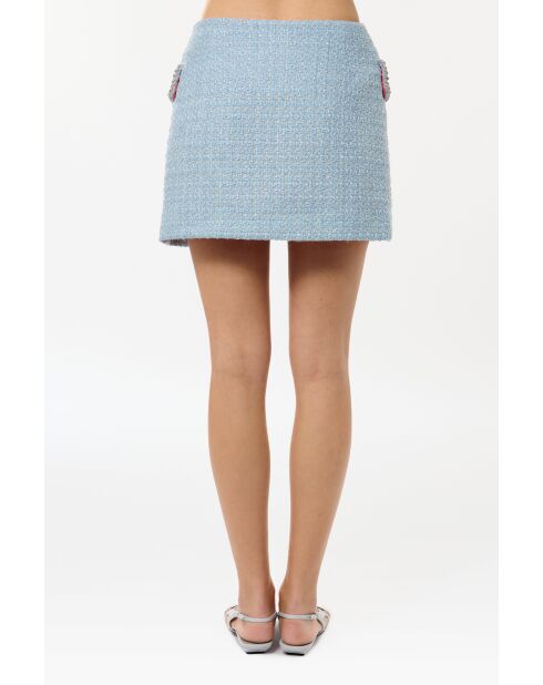 Schicker blauer Tweedrock