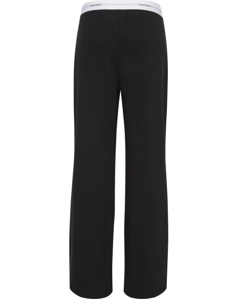 Pantaloni neri in jersey con logo