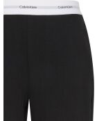 Pantaloni neri in jersey con logo