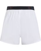 Weiße Popelin-Shorts mit Pride-Logo