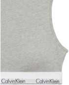 Reggiseno a collo alto foderato grigio melange