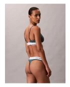 Perizoma con logo moderno nero/verde