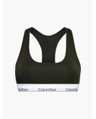 Brassière non doublée vert olive