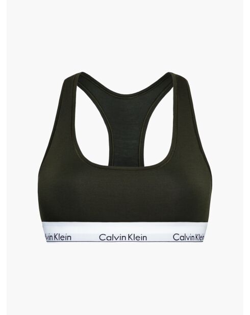 Brassière non doublée vert olive