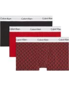 Lot de 3 boxers trunk taille basse multicolores