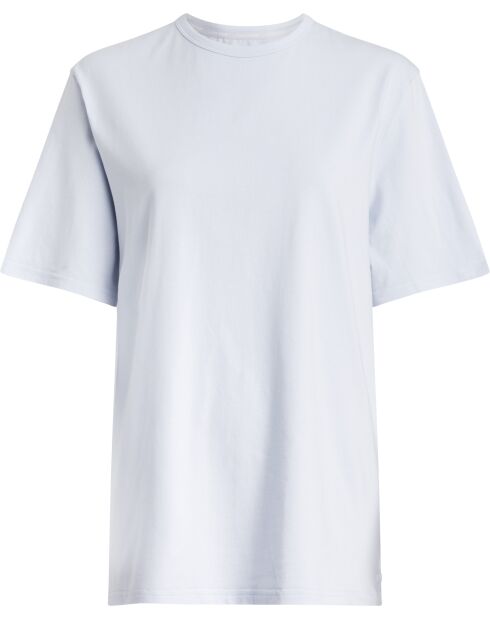 T-shirt à col rond manches courtes bleu ciel