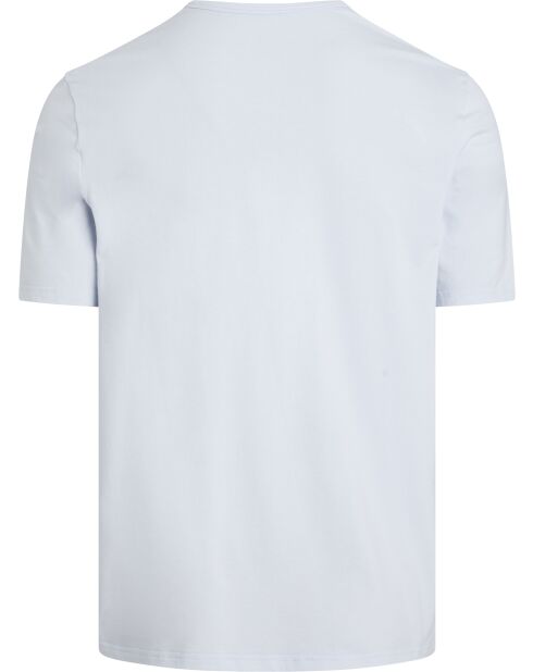 T-shirt à col rond manches courtes bleu ciel