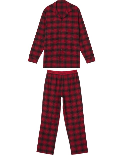 Pyjama Pantalon & Chemise à carreaux rouge