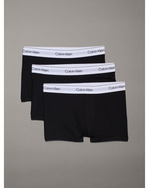 Lot de 3 boxers trunk noirs