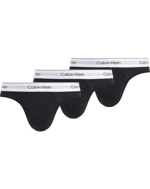 Lot de 3 slips noirs