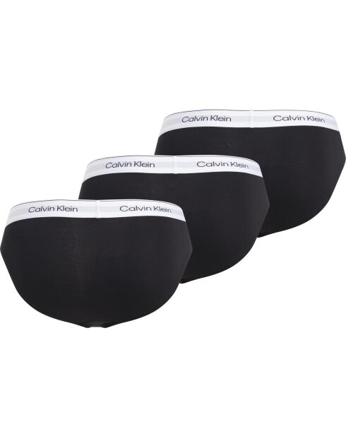 Lot de 3 slips noirs