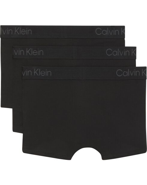 Lot de 3 boxers trunk noirs