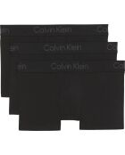 Set van 3 zwarte boxershorts met lange mouwen