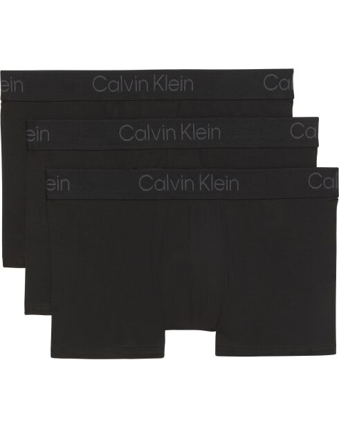 Lot de 3 boxers trunk noirs