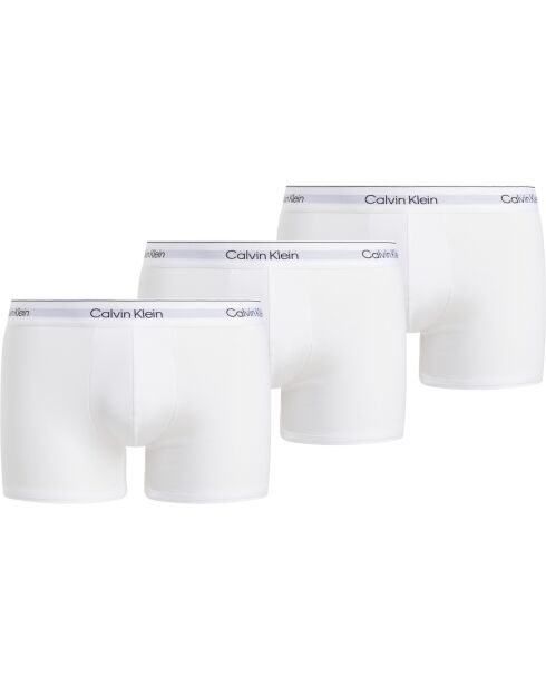 Lot de 3 boxers trunk blancs