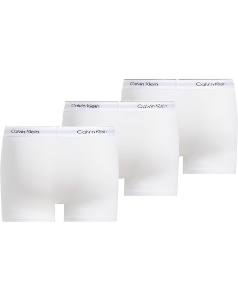 Lot de 3 boxers trunk blancs