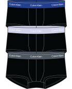 Lot de 3 boxers trunk taille basse noirs avec ceinture royal