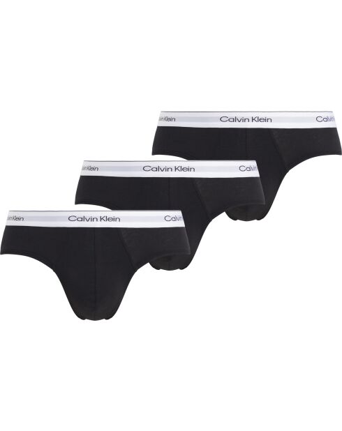 Lot de 3 slips noirs