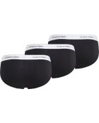 Lot de 3 slips noirs