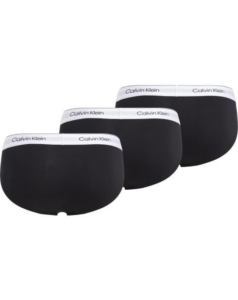 Lot de 3 slips noirs