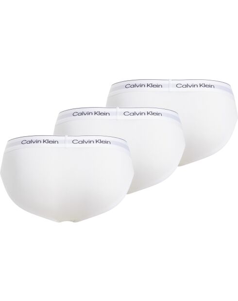 Lot de 3 slips blancs