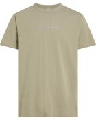 T-shirt à col rond manches courtes labyrinthe vert