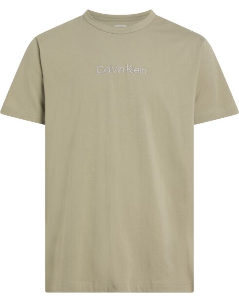 T-shirt à col rond manches courtes labyrinthe vert