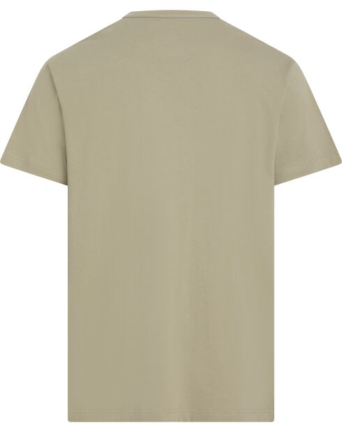 T-shirt à col rond manches courtes labyrinthe vert