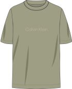 T-shirt à col rond manches courtes labyrinthe vert