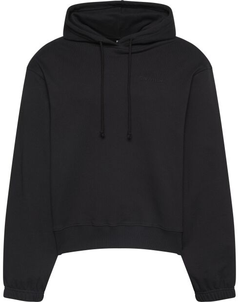 Sweat à capuche manches longues noir