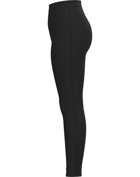 Leggings neri a costine