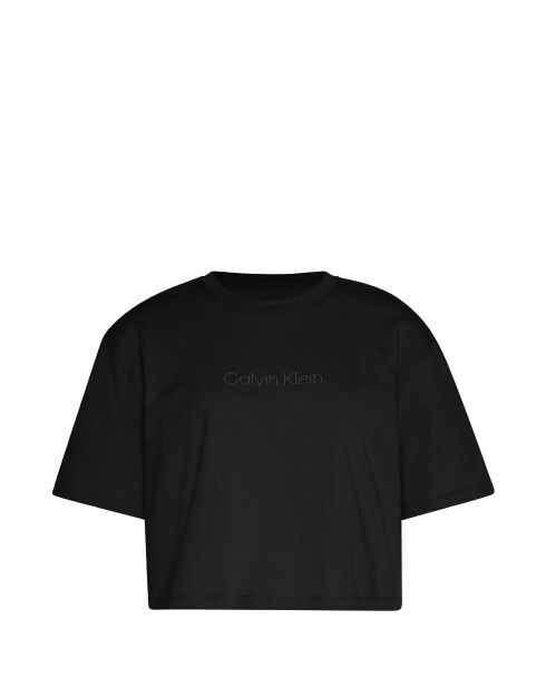 Crop top ample oversize noir