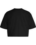 Crop top ample oversize noir