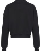 Felpa nera con cappuccio