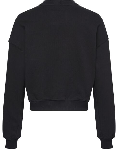 Felpa nera con cappuccio