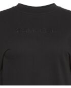 Felpa nera con cappuccio