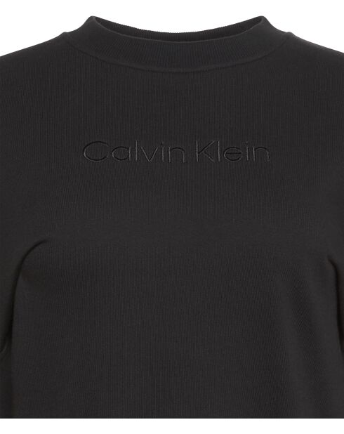 Felpa nera con cappuccio