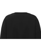 Felpa nera con cappuccio