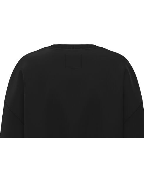 Felpa nera con cappuccio