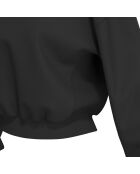 Felpa nera con cappuccio